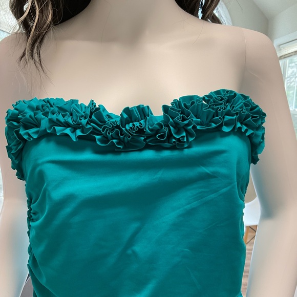 Kenneth Cole Ruched Ruffle Tankini Swimsuit - Picture 5 of 10